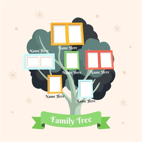 Free Vector | Hand drawn illustrated family tree