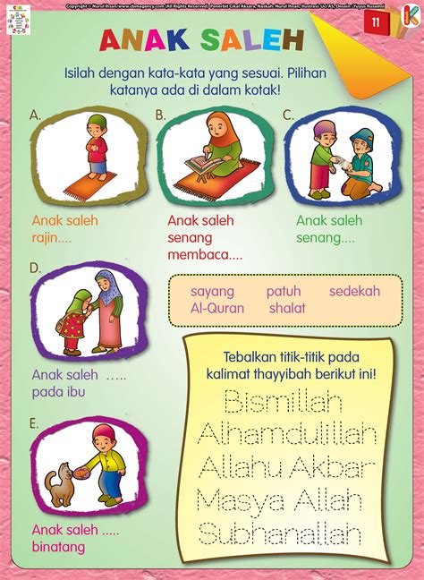 Lembaran Kerja Bulan Islam