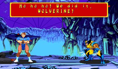 Ending For Marvel Super Heroes Vs Street Fighter Wolverine Arcade