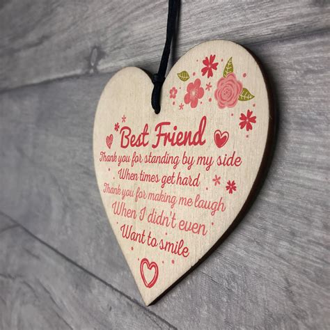 Thank You Friendship Sign Best Friend Plaque T Shabby Chic