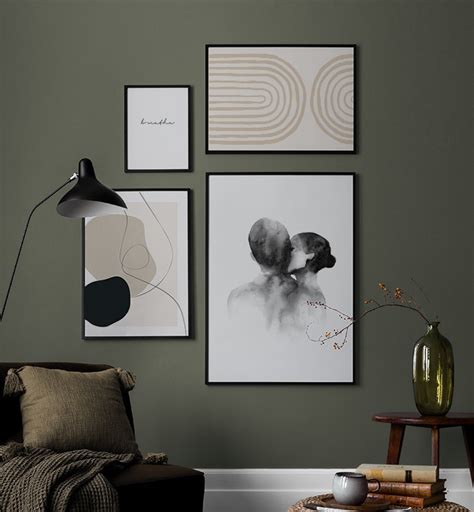 painted art gallery wall