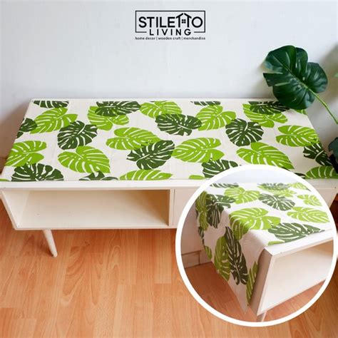 Jual Taplak Meja Table Runner Monstera Di Lapak Stiletto Living