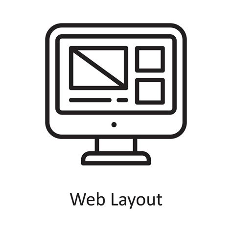 Web Layout Vector Outline Icon Design Illustration Cloud Computing