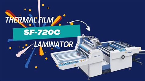 Gmb Guangming Sf C Semi Automatic Thermal Laminator Bopp Youtube