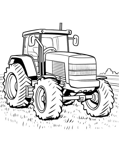 30 Tractor Coloring Pages: Free Printables