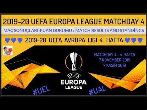 Avrupa Ligi Hafta Sonu Lar Puan Durumu Uefa Europa League