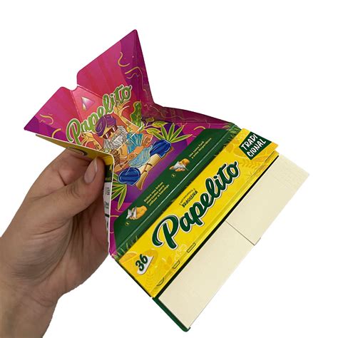 Caixa Seda Papelito Tradicional King Size C Piteira Bandeja Papelito