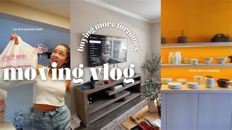 Moving Vlog Ep First Grocery Haul Home Decor Shopping Picking Up