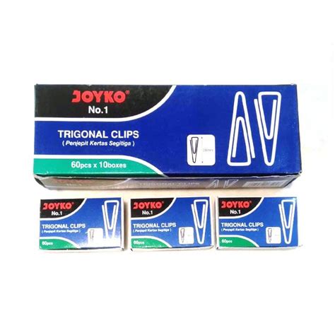 Jual Joyko Klip Kertas Trigonal Paper Clip No Shopee Indonesia