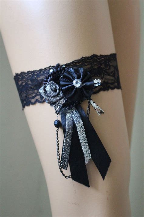 Wedding Garter Black Lace Bridal Garterwedding Accessorybridal