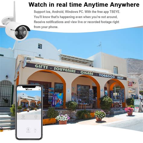 Delivery In Days Wistino Fhd Mp Wireless Ch Nvr Outdoor Camera