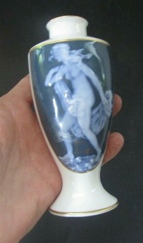 Vase IN The Style Joe Descomps Naked Woman Porcelain Limoges EBay