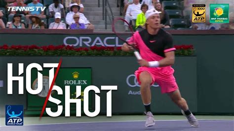 Hot Shot Shapovalov Shows Off Skills With Nifty Net Shot Youtube