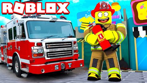 I Became A Firefighter In Roblox Youtube