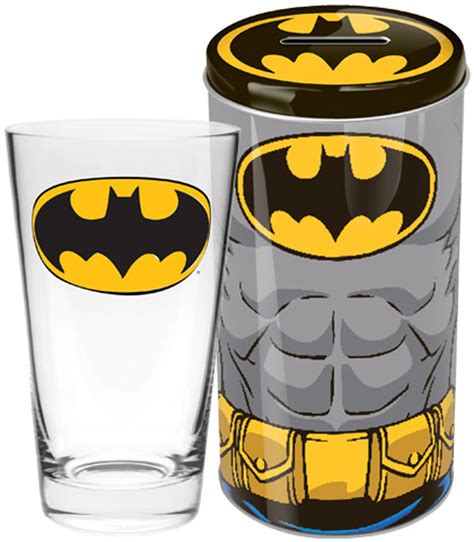 Dc Comics Batman Glass In Tin At Mighty Ape Australia