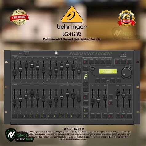 jual behringer lc  professional  channel dmx lighting console