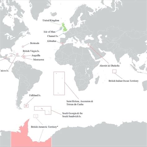 Map showing the 14 UK Overseas Territories. | Download Scientific Diagram