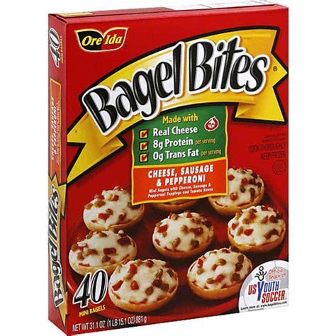 Bagel Bites Bagels Cheese Sausage And Pepperoni Mini Pizza Rolls And Pockets Reasor S