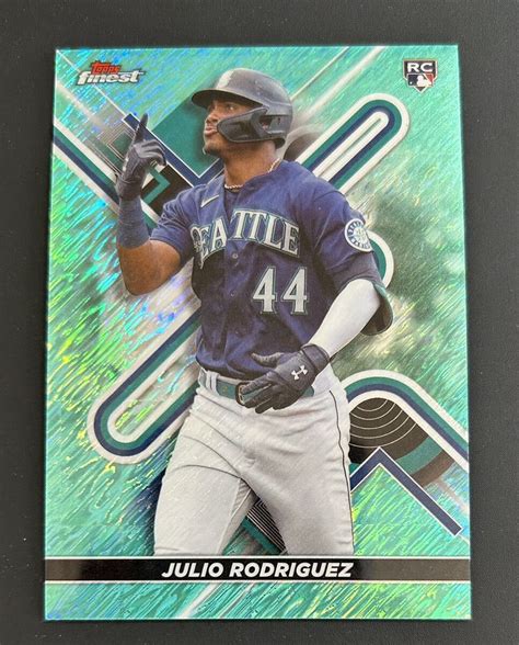 Yahoo Topps Finest Julio Rodriguez Mariners Rc