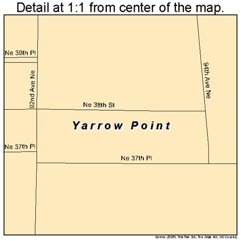 Yarrow Point Washington Street Map 5380150