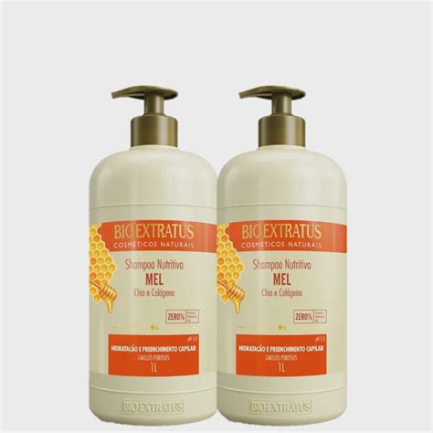 Kit Bio Extratus Mel Shampoo Nutritivo 1L 2 Unidades Submarino