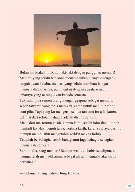 Literary Base On Twitter Karya Serta Mulia Jung Hoseok