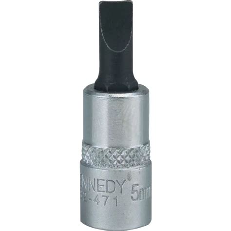 Buy Kennedy Pro 1 4 Inch Square Drive Slotted Screwdriver Socket Bit