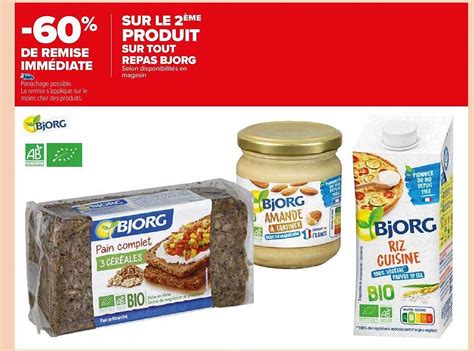 Promo Repas Bjorg Chez Carrefour Market Icatalogue Fr