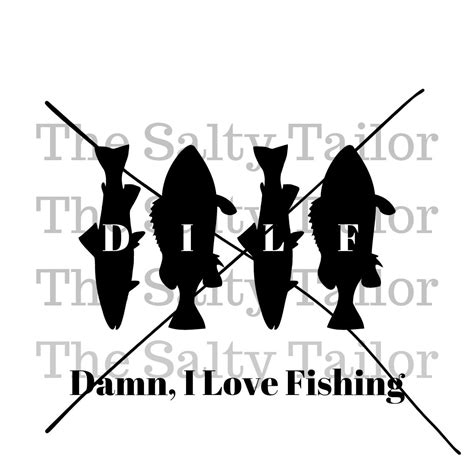 Dilf Damn I Love Fishing Mens Design Fathers Day Birthday T Shirt