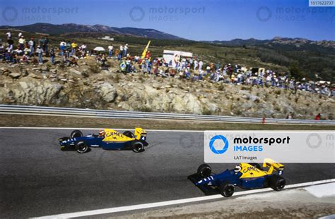 Johnny Herbert Tyrrell 018 Ford Leads Jonathan Palmer Tyrrell 018