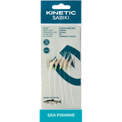 Kinetic Sabiki Circle Hook 12 Fishskin Flash