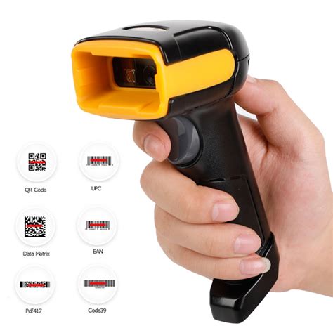 LETTORE BARCODE WIRELESS PISTOLA LASER CODICE A BARRE SCANNER SENZA