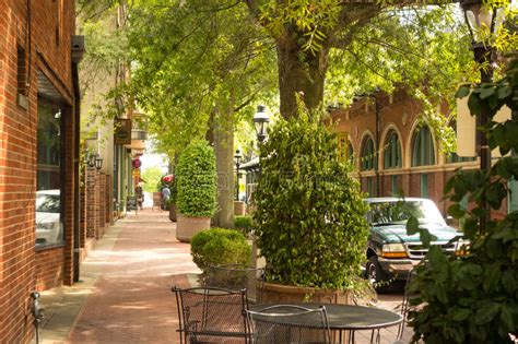 A Side Street In The Quaint Town Of Paducah Editorial Stock Image