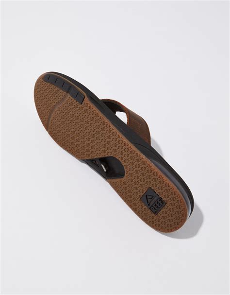 Reef Mens Fanning Low Leather Flip Flops