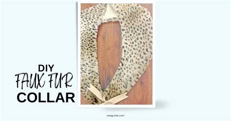 Faux Fur Collar Scarf Diy Pattern And Tutorial Sewguide