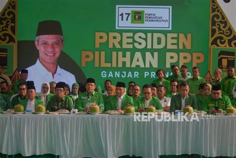 Enam Pertimbangan PPP Usung Ganjar Sebagai Capres Republika Online