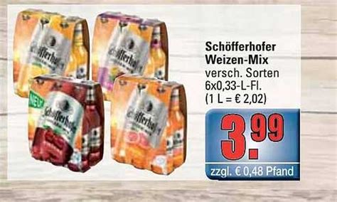 Schöfferhofer Weizen mix Angebot bei Alldrink