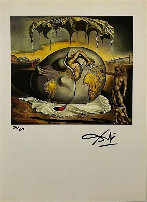 Salvador Dalí Original Print Hand Signed Litho With Coa And Appraisal Of