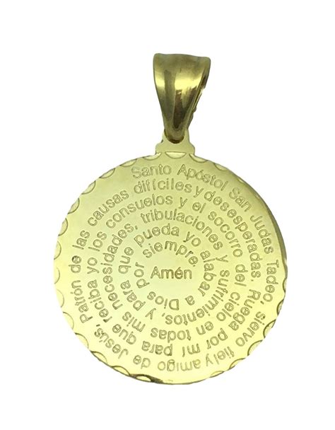 Buy Formula Moda San Judas Tadeo Prayer in Spanish Medal 28mm-Medalla ...