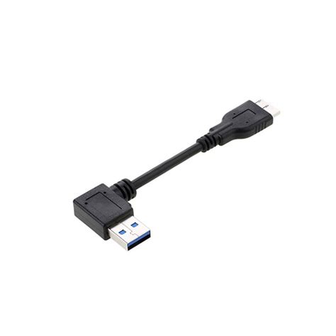 Angepasste USB 3 0 A 90 Grad Links Winkel Stecker Auf Micro B Stecker