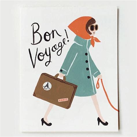 Set Of Eight Assorted French Cards Bon Voyage Cards Paper Companies