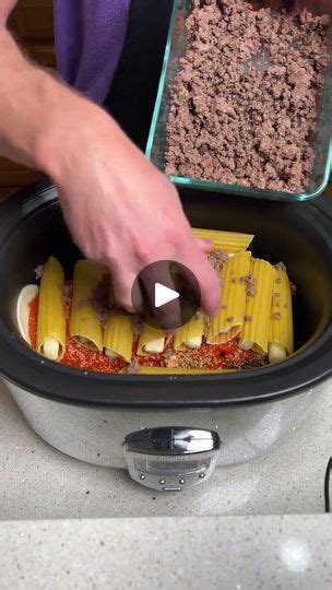 K Views Reactions Manicotti Beef Lasagna In The Slow Cooker