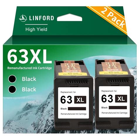 Hp 63xl Remanufactured Ink Cartridge Black Tri Color 2 Pack