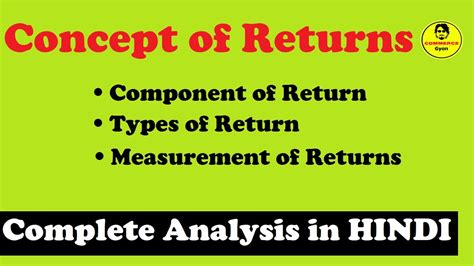 RETURNS Concept Of Returns Types Of Return Financial Management