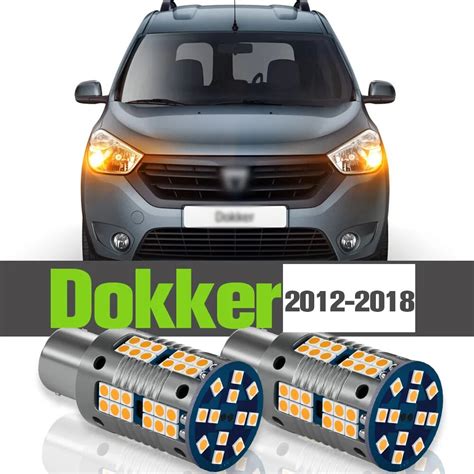 2x LED Turn Signal Light Accessories Lamp For Dacia Dokker 2012 2018