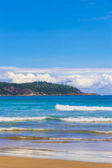 Praia Lopes Mendes Beach On Tropical Island Ilha Grande Brazil Stock