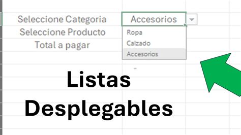 Como Crear Listas Desplegables En Excel Dinamicas Y Xlookup Excel