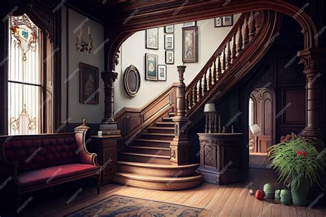 Premium Photo | Victorian interior design hyperrealistic trending