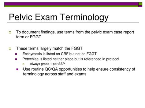 Normal Pelvic Exam Template