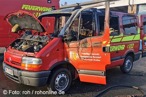 Technischer Defekt MTW gerät in Brand